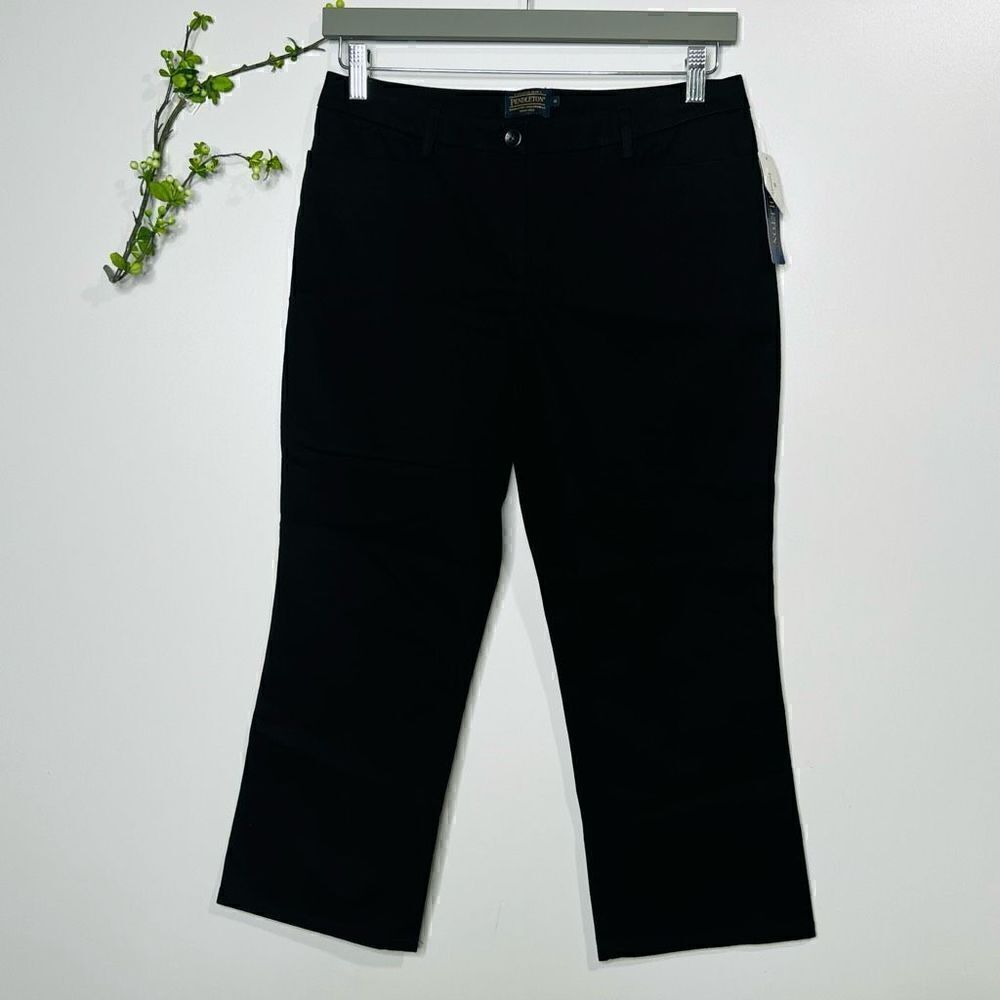Pendleton Black Stretch Crop Pants NWT!